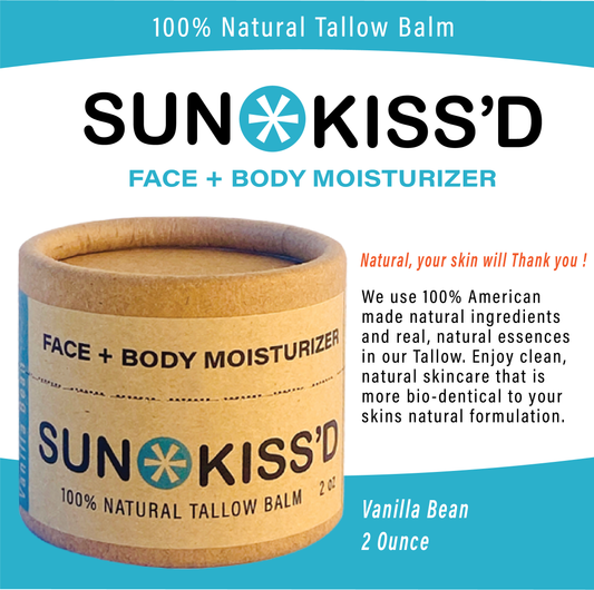 Sun*Kiss'd Tallow Face + Body Balm - 2 Ounce / Vanilla Bean
