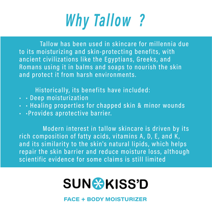 Sun*Kiss'd Tallow Face + Body Balm - 2 Ounce / Vanilla Bean