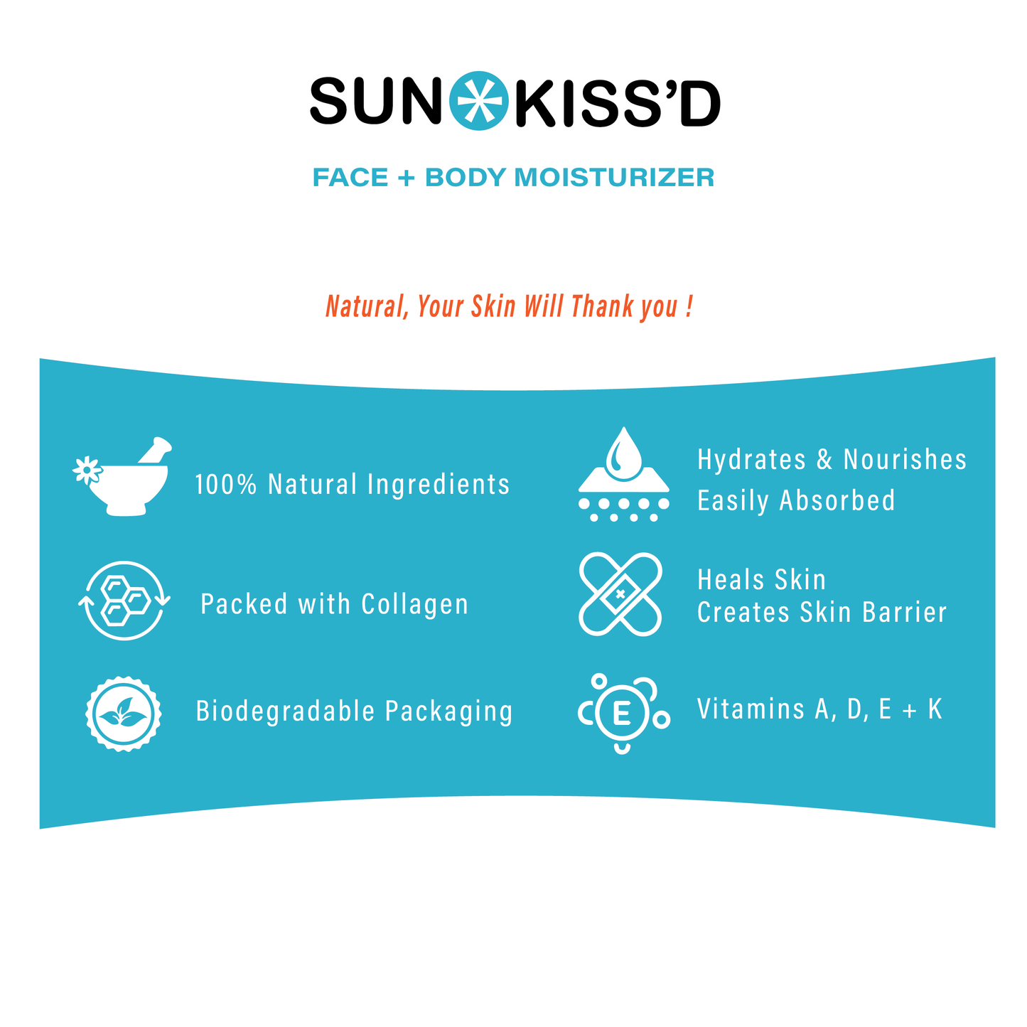Sun*Kiss'd Tallow Face + Body Balm - 2 Ounce / Vanilla Bean