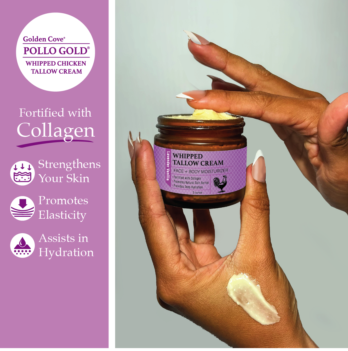 Whipped Chicken Tallow - Lavender / Vanilla