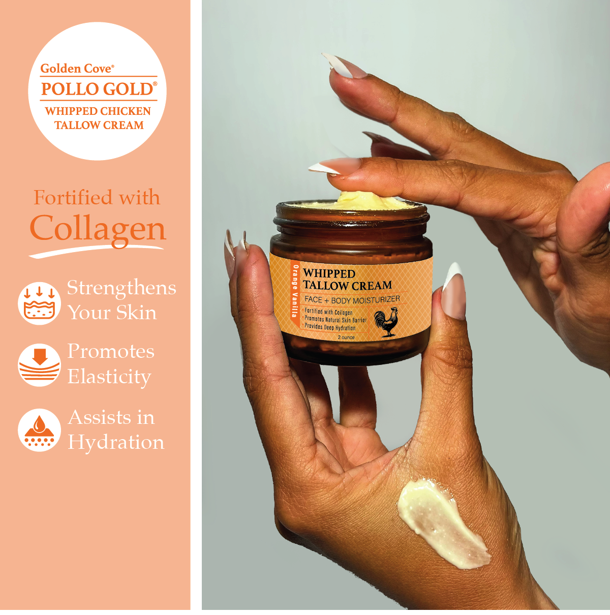 Whipped Chicken Tallow - Orange / Vanilla